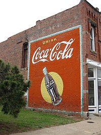 USA - Stroud OK - Old Coke Advertisement (17 Apr 2009)